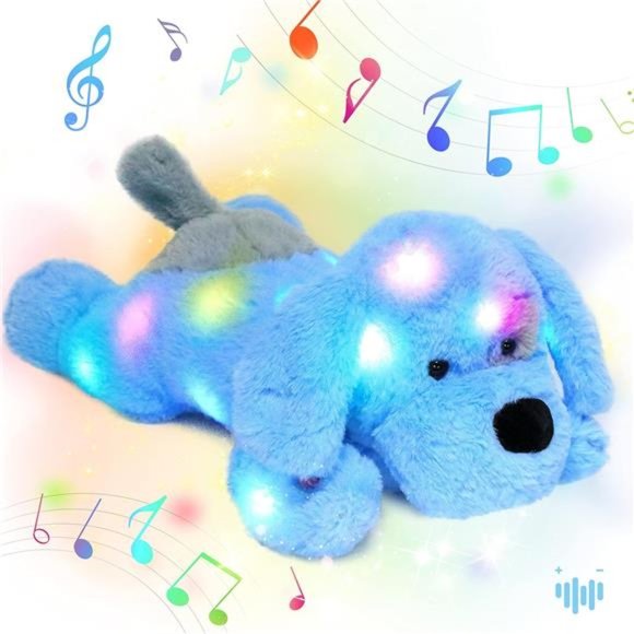 Other Led Musical Stuffed Puppy Light Up Singing Plush Dog Adjustable Volume Poshmark